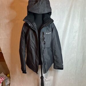 Columbia Women’s Black Hooded Waterproof Coat